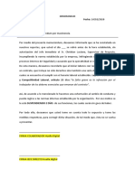 Memorandum Suspensión