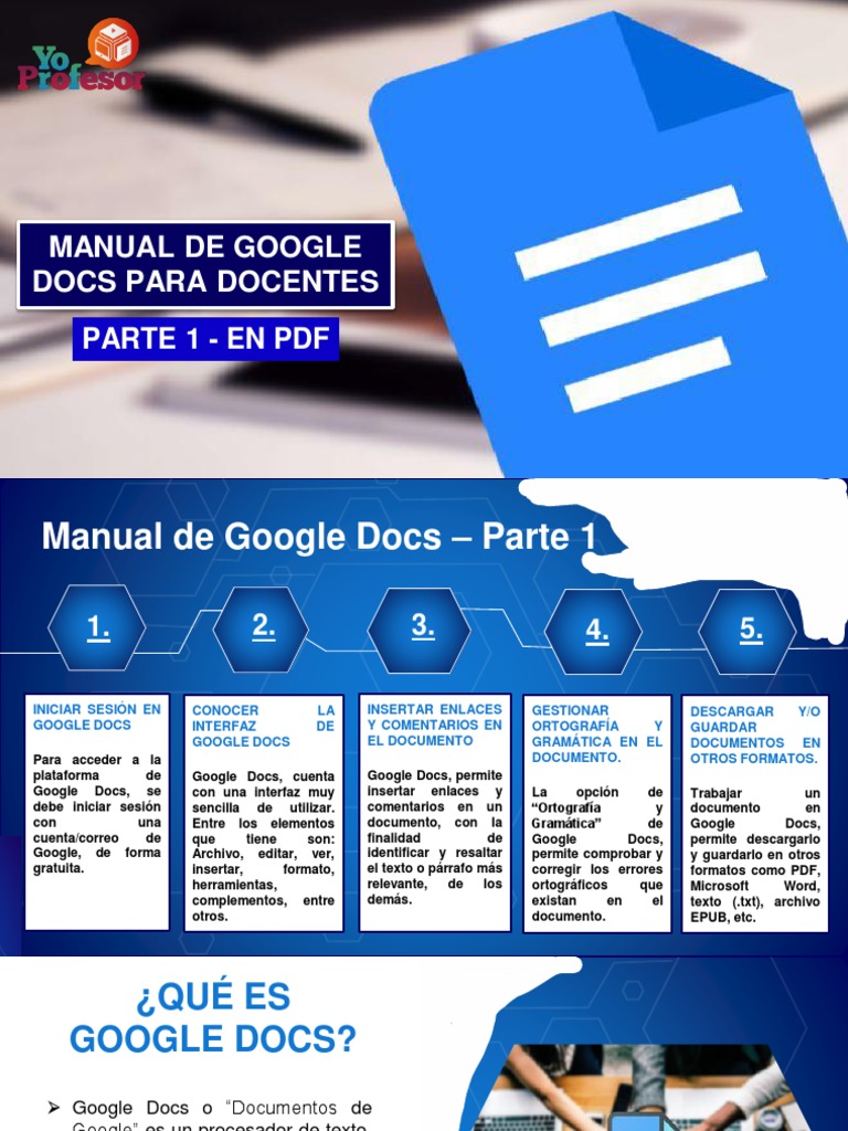 Manual de Google Docs | PDF | Microsoft Word | Desarrollo de software