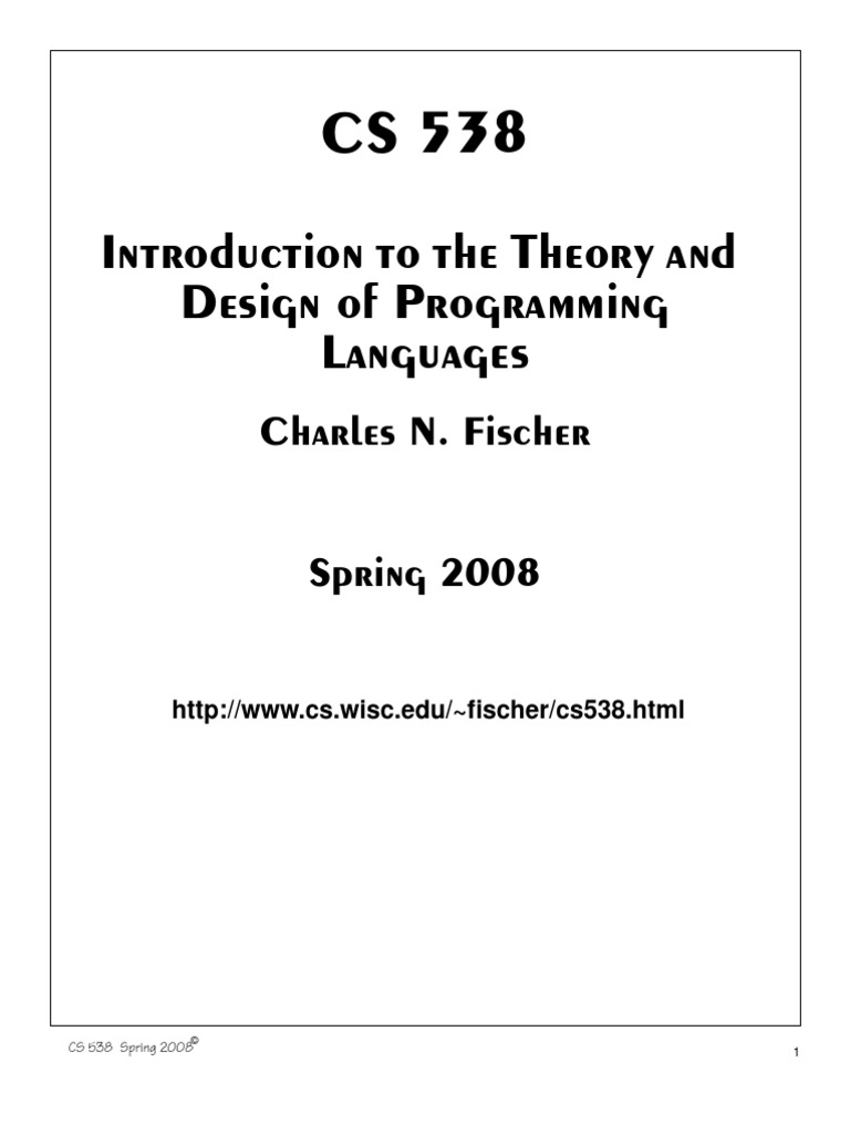 Cs - Wisc Fisher Cs538 Lecture All | PDF | Scope (Computer Science ...