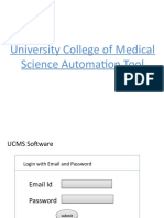 University College of Medical Science Automation Tool
