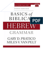 Basics of Biblical Hebrew Grammar: Third Edition - Gary D. Pratico