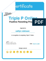 Triple P Online Certificate
