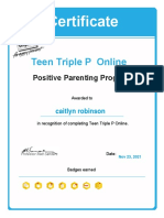 Triple P Online Certificate 1