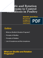 Shuttle and Rotation Programs To Control Coccidiosis in