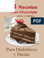 38 Recetas Con Chocolate Para Diabeticos y Dietas (Henry Medero)