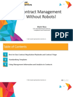 Contract Management Without Robots!: Mark Ross