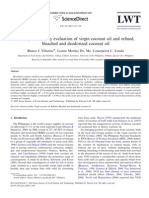 Descriptive Sensory Evaluation of Virgin Coconut Oil and Refined