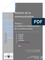 Histoire de La Communication Communication Ch2 Les Differents Media