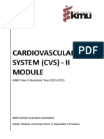 Cardiovascular System (CVS) - Ii: MBBS Year-3 (Academic Year 2020-2021)
