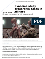 COVID-19 vaccine study reveals myocarditis cases in the U.S. military