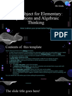 Math Subject For Elementary - 4th Grade - Operations and Algebraic Thinking by Slidesgo