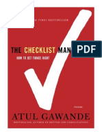 Checklist Manifesto - ATUL GAWANDE