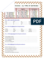 Present Continuous - All Types of Sentences: Affirmative Negative Interrogative