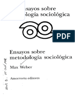 WEBER Max (2001) - Ensayos Sobre Metodologia Sociologica.pdf