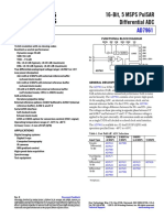 16-Bit, 5 Msps Pulsar Differential Adc: Data Sheet