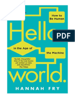 Hello World: How To Be Human in The Age of The Machine - Popular Culture