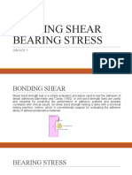 Bonding Shear Bearing Stress: Group 5