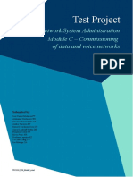 Test Project: IT Network System Administration Module C - Commissioning of Data and Voice Networks