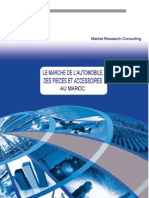Le Secteur de L'automobile, Des Pièces Et Accessoires Au Maroc