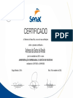 Certificado de conclusão de curso de Administração Empresarial