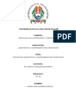 Introducción Arquitectura y Mantenimiento Del Computador