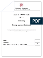 A2 Listening Practice Set 2 Fillable