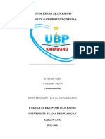 Studi Kelayakan Bidnis (PT Nafy Garment Indonesia) : Di Sususn Oleh 1. Chairul Umam (19416261201220)