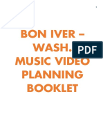 Music Video Planning Booklet