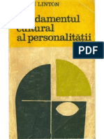 Linton, Ralf - Fundamentul Cultural Al Personalitatii