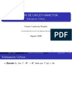 Teorema de Cayley-Hamilton y subespacios cíclicos