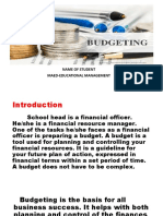 budgeting presentation
