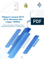 Rapport Annuel Service Des Stages 2019