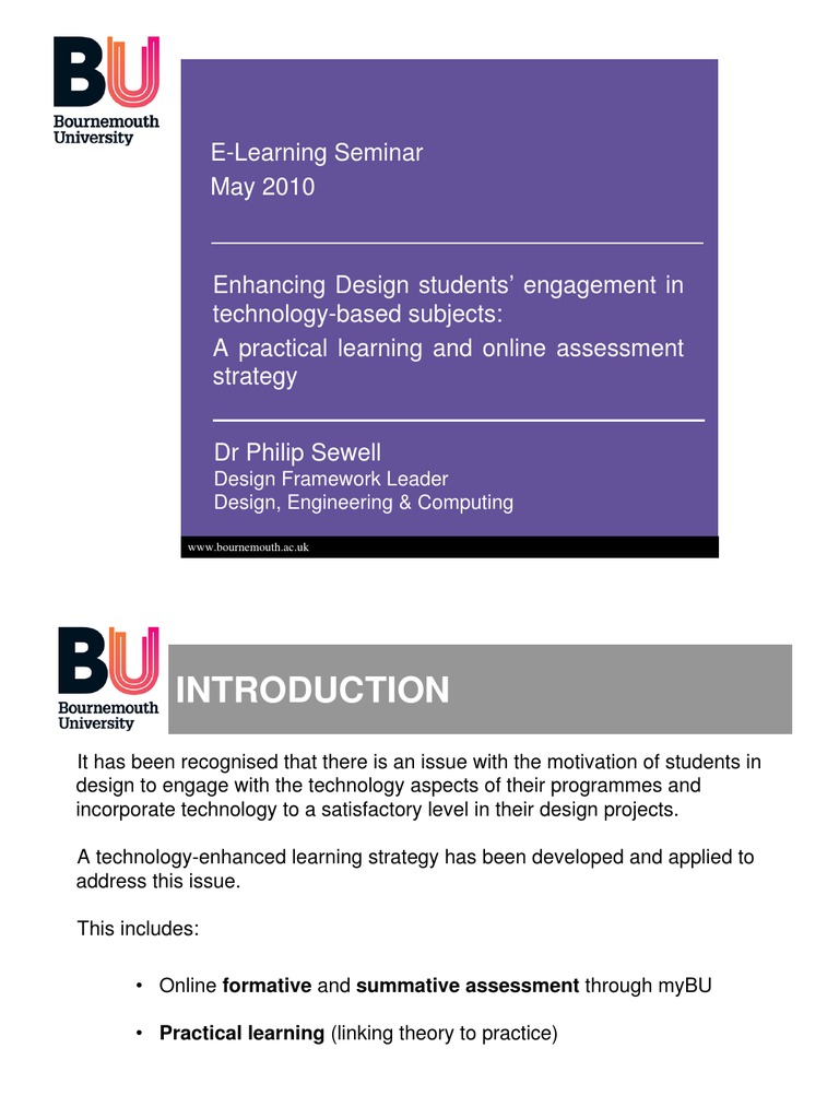 Enhancing Design Students' Engagement in Technology-Based Subjects - A ...