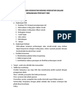 Analisis Promosi Kesehatan Bidang Kesehatan Dalam Menangani Penyakit DBD