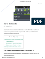 La Barra de Estado en Excel