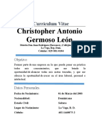 Christopher Antonio Germoso León