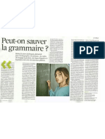 Peut On Sauver La Grammaire Telerama