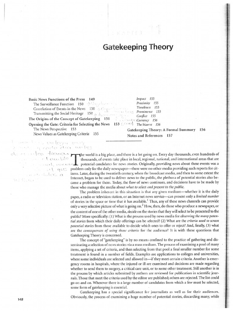 Gatekeeping Theory | PDF