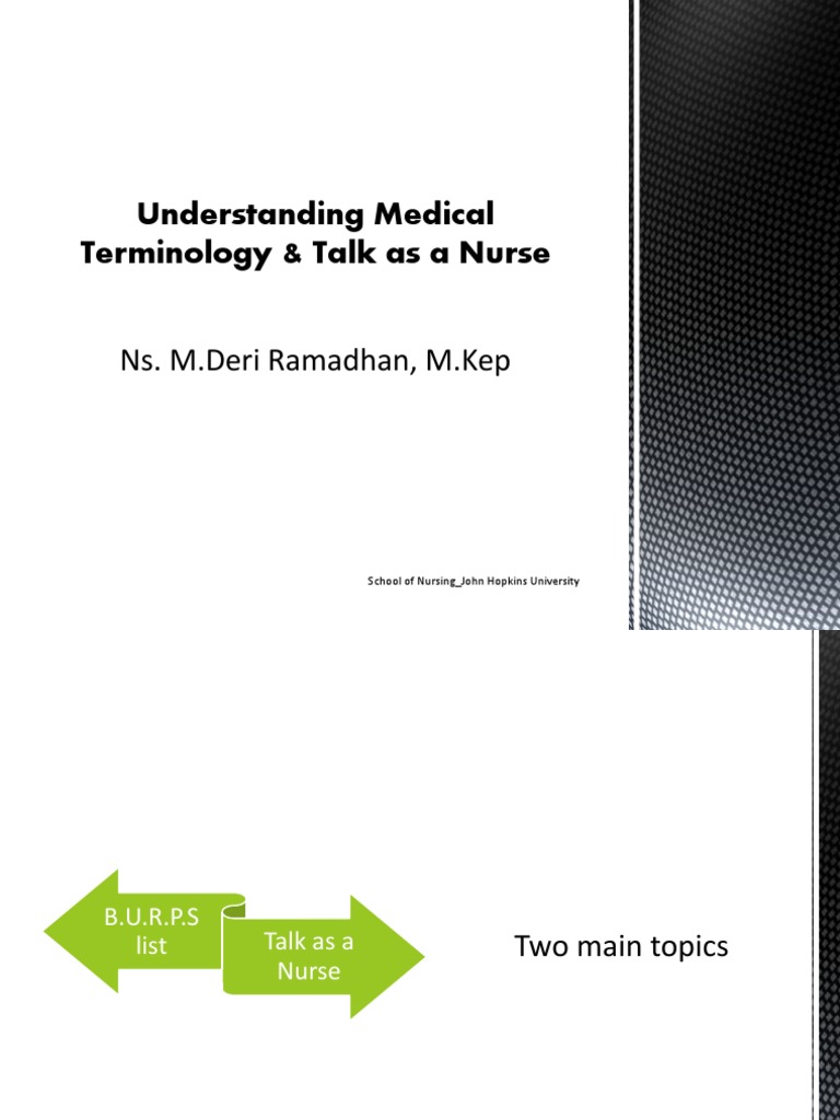 Nursing Medical Terminology Guide | PDF | Nursing | Communication