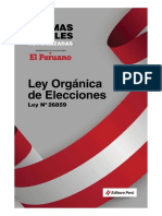Ley Organica de Elecciones Ley n26859