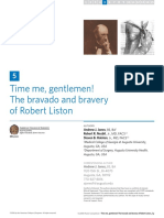 Time Me, Gentlemen! The Bravado and Bravery of Robert Liston