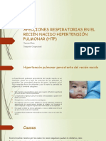 Afecciones Respiratorias en El Recién Nacido Hipertensión Pulmonar