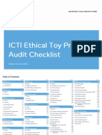ICTI Ethical Toy Program Audit Checklist