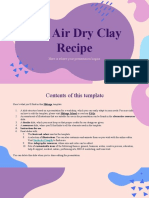 DIY Air Dry Clay Recipe by Slidesgo
