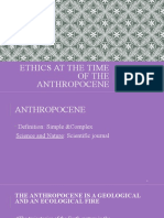 Ethics at The Time of The Anthropocene PP For Students