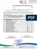 Acta de inspección de cables eléctricos