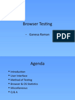 Browser Testing: - Ganesa Raman