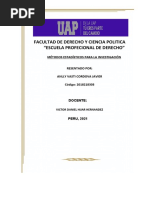 CUESTIONARIO  METODOS ESTADISTICOS PARA LA INVESTIGACION