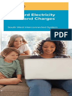 Standard Electricity Prices and Charges: South West Interconnected System