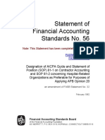 Statement of Financial Accounting Standards No. 56